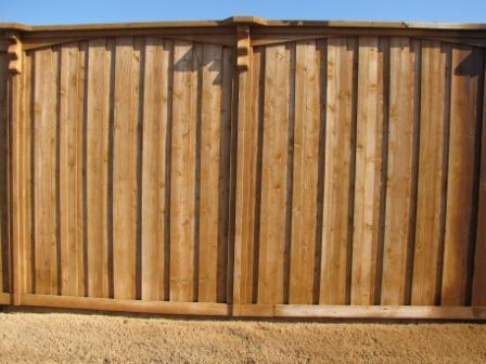 Old fence cleaned to remove grey & dirt