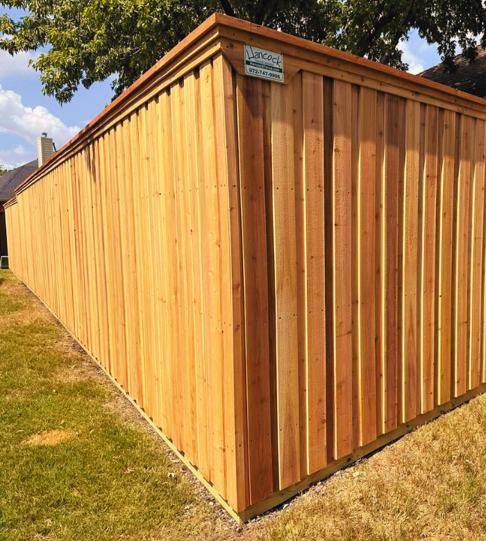 hancock fence & fabrication residential cedar fence